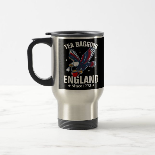 Tea Bagging England sedan 1773-4 juli Resemugg (Vänster)