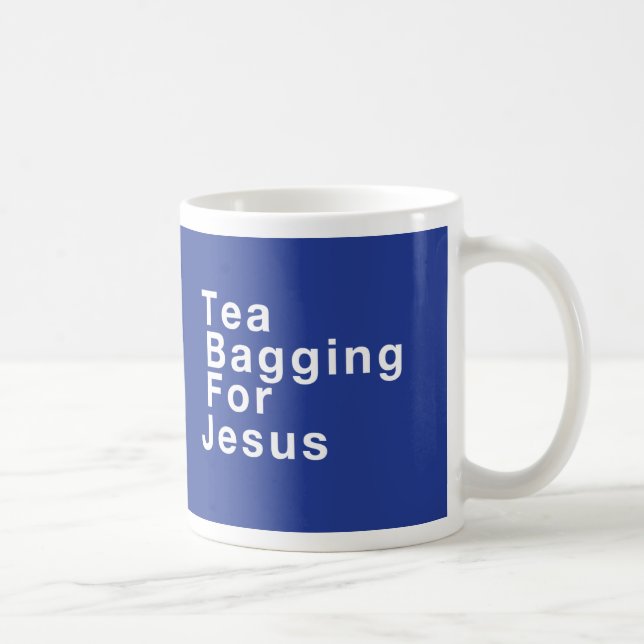 Tea Baggning för Jesus Kaffemugg (Höger)