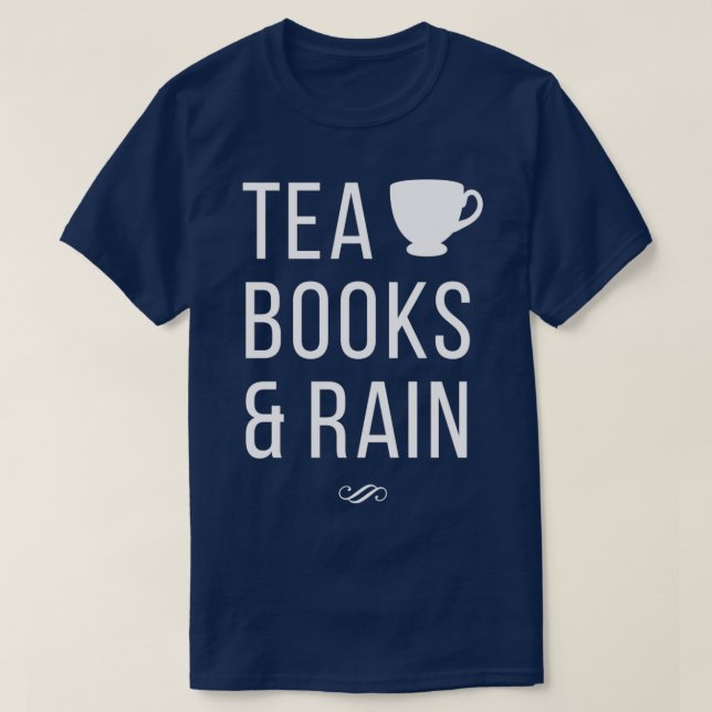 Tea Bokar amp Rain T Shirt (Design framsida)