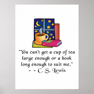 Tea & Bokar w Quote Poster
