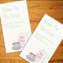 Tea & Books Bröllopsdusch Böcker till bruden