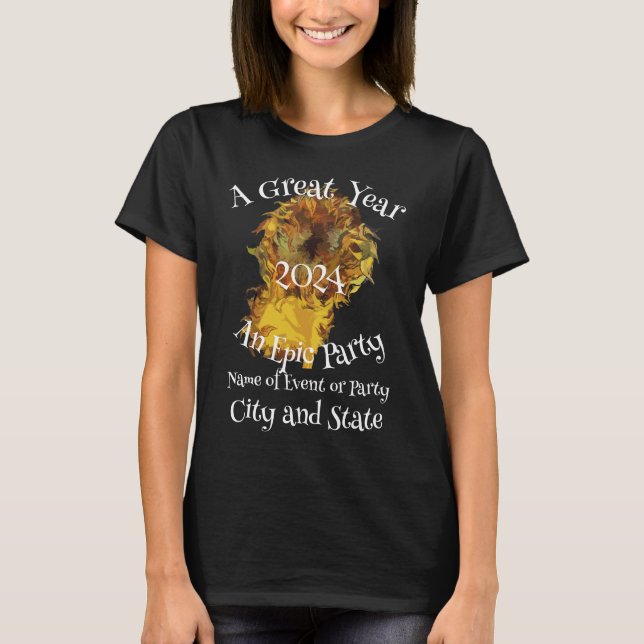 Tea Brunch Lunch Patio Garden 2024 Party Celebrate T Shirt (Framsida)