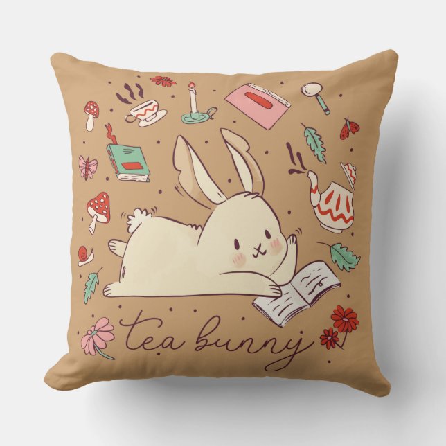 Tea Bunny Dekorativ kudde (Framsida)