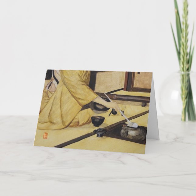 Tea Ceremony Closeup Kort (Framsida)