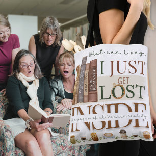 Tea Coffee and Bokar Reading Bok Älskare Tote Bag Tygkasse