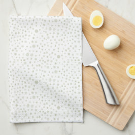 Tea Confetti Watercolor Dots Kitchen Towel Kökshandduk