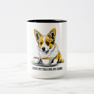 Tea & Corgi Två-Tonad Mugg