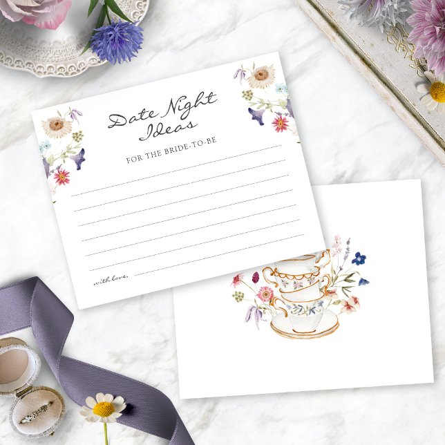 Téa datum nattidéer (Floral Tea Party Date Night Ideas by Painted Paperie
)
