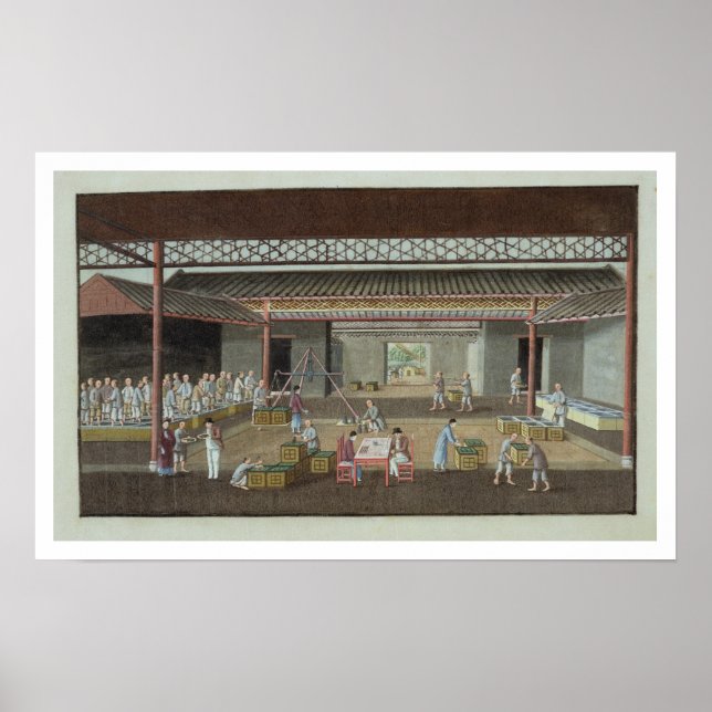 Tea Depot (gouache på silke) Poster (Framsidan)