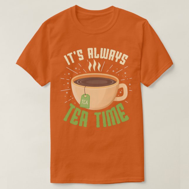 Tea Design för Tea Älskare 2 T Shirt (Design framsida)