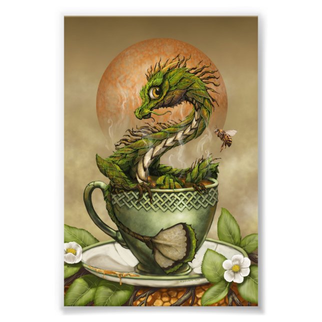 Tea Dragon 4x6 Skriv ut Fototryck (Framsidan)