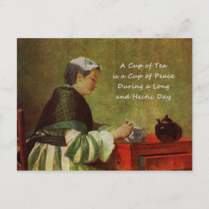 Tea Drinker 1735 Vykort
