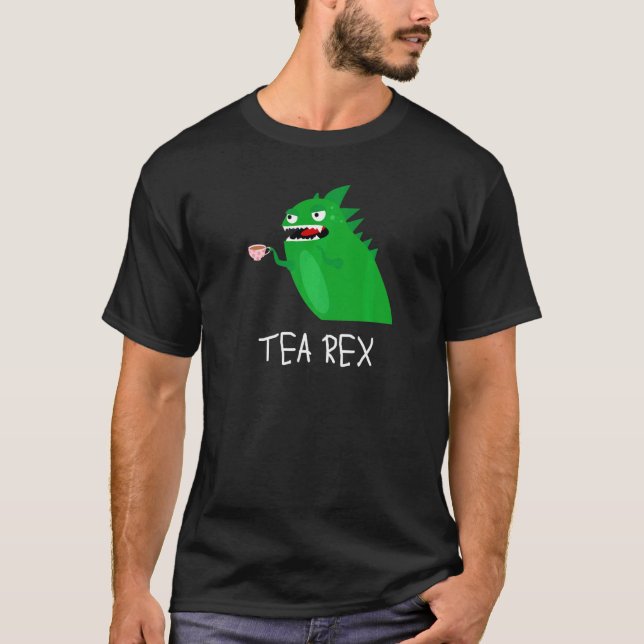 Tea Drinker for Women Tea Rex T Shirt (Framsida)