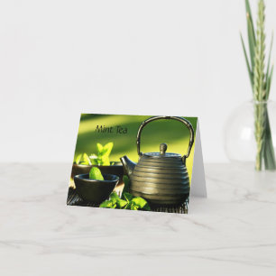 Tea Drinker Note Card Kort