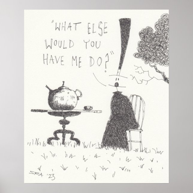 Tea Drinking Poster (Framsidan)