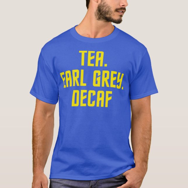 Tea Earl Grått Decaf Sci-Fi Fläkt T Shirt (Framsida)