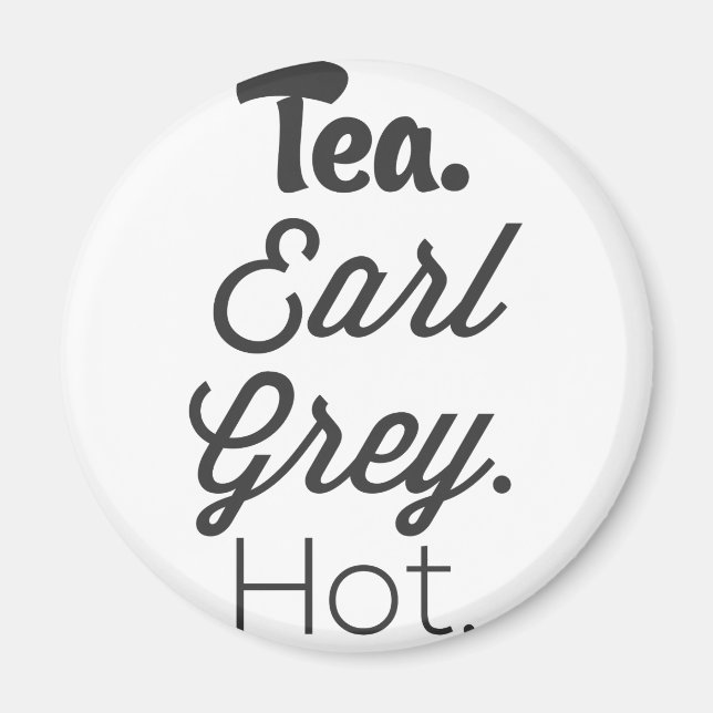 Tea - Earl Grått Hett Magnet (Framsidan)