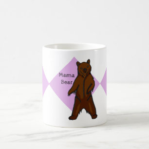 Tea för björn för Grizzly för mammabjörnhand Kaffemugg