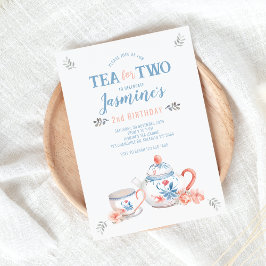 Tea för inbjudan till två födelsedagar