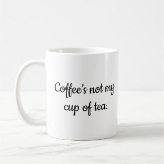 Tea för kaffe inte kaffemugg