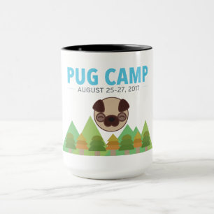 Tea för mopslägerkaffe mugg