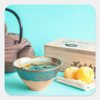 Tea for One Fyrkantigt Klistermärke