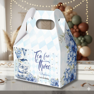 Tea för tre, tredje födelsedag för barn presentaskar