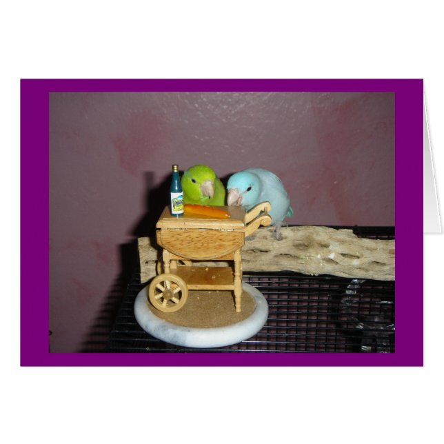 Tea för två hälsningskort (Framsidan Horizontal)