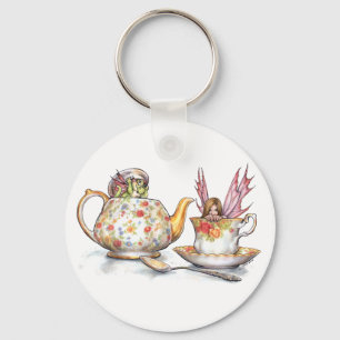 Tea för två Keychain Nyckelring