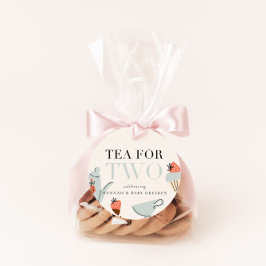 Tea for Two | Babykläder för Tea Party Gåvor Etiketter