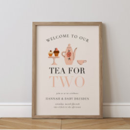 Tea for Two | Babykläder för Tea Party Poster