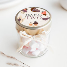 Tea for Two | Babykläder för Tea Party Runt Klistermärke