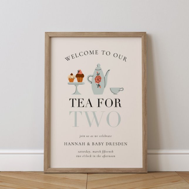 Tea for Two | Blåstövel för Tea Party Poster (Skapare uppladdad)