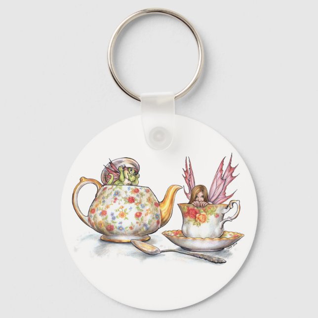 Tea for Two Keychain Nyckelring (Framsida)