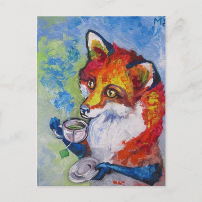 Tea Fox Vykort (Framsida)