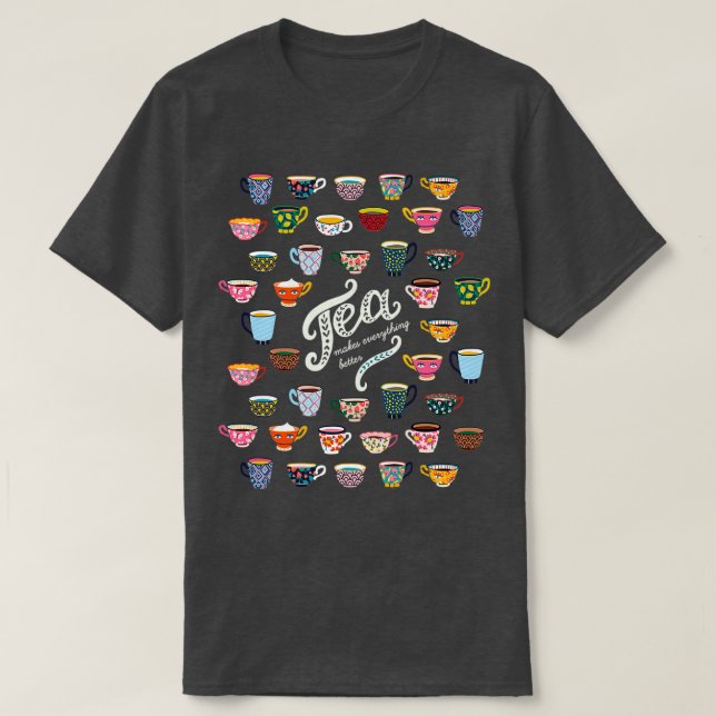 Tea gör allt bättre 12 t shirt (Design framsida)