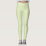 Tea Grönt Solid Blank Färg Leggings<br><div class="desc">Tea grönt solid blank färg är en ljust grönt med jordmån. Färgt färg som gör det lämpligt för många formgivningar och fast färger. Ohyfsad färg med glatt inspiration och lycka. Hex# E1EDBD</div>