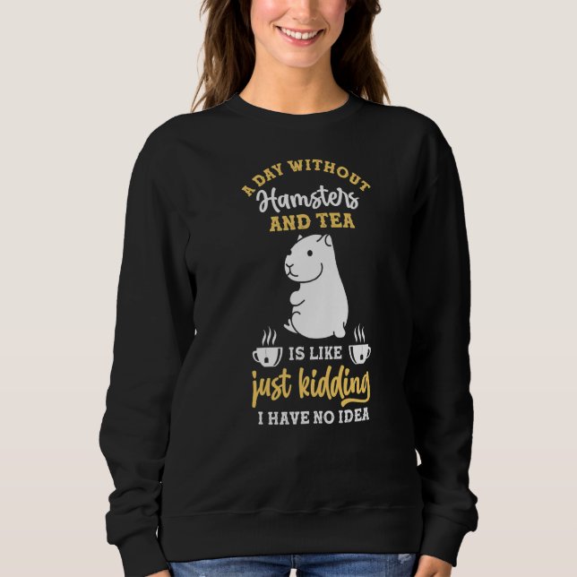 Tea Hamster T Shirt (Framsida)