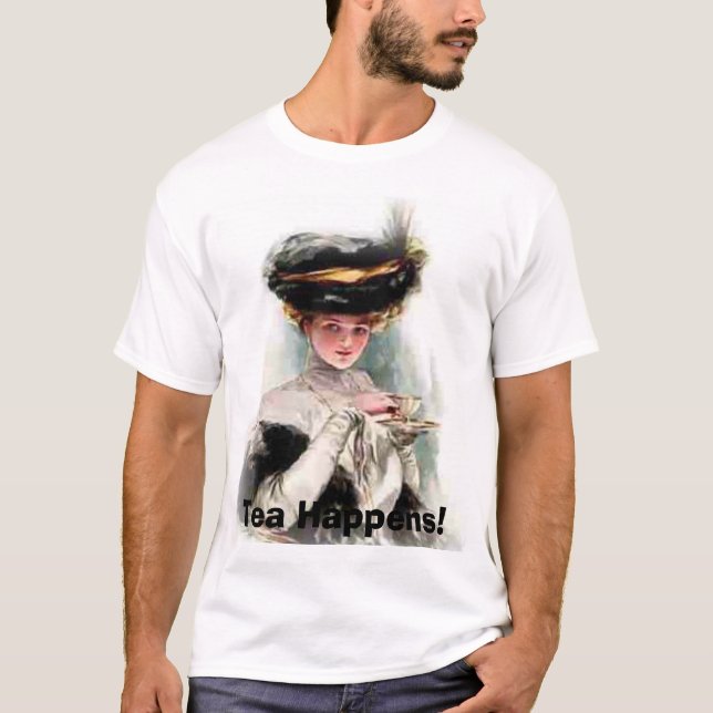 Tea händer tee shirt (Framsida)