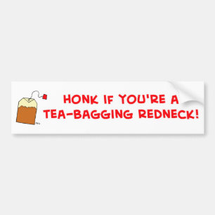 tea-hänga lös rednecken bildekal