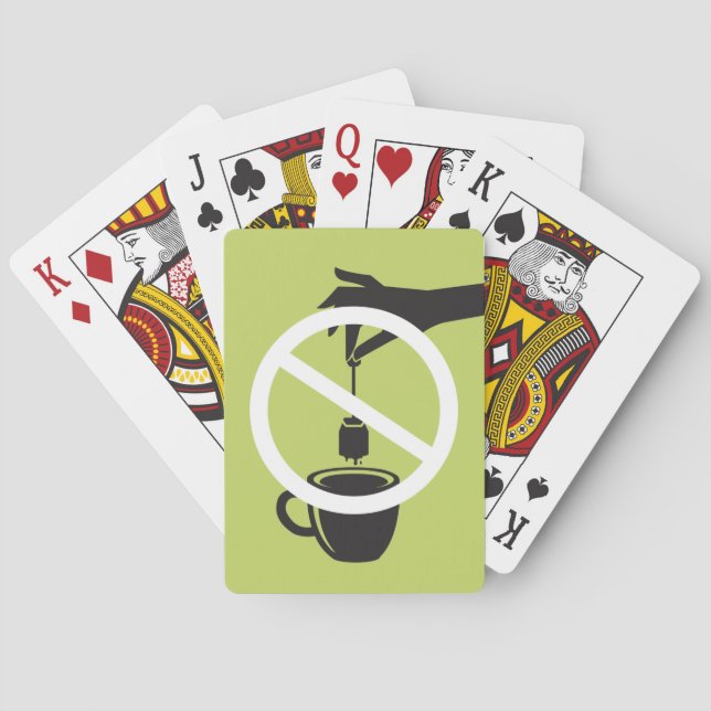 Tea hänger lös casinokort (Baksidan)