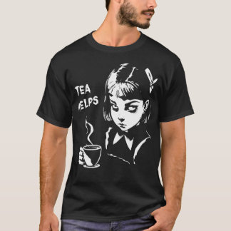 Tea hjälper mystert underblåsande flicka i Tea T Shirt