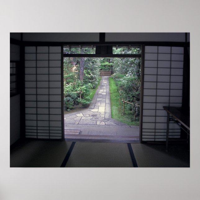 TEA HOUSE GARDEN WALKWAY POSTER (Framsidan)