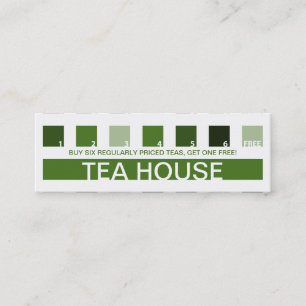 TEA HOUSE-kundvärdering (modets kvadrater) Lojalitetskort
