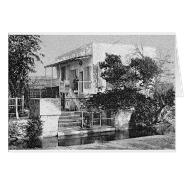 Tea House, Ridvan Garden- ca. 1900 Hälsningskort (Framsidan Horizontal)