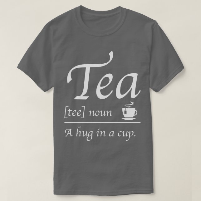 Tea Hug Kopp T Shirt (Design framsida)