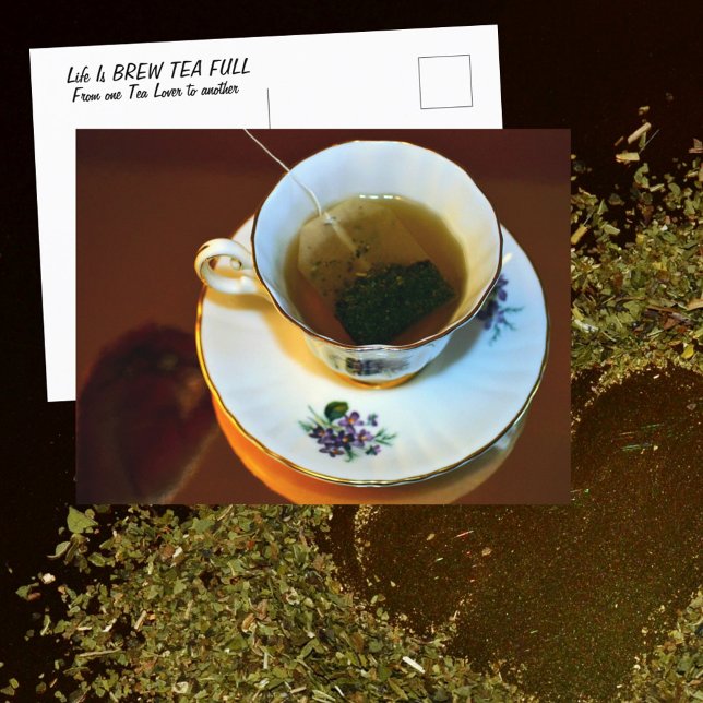 Tea i China Tekopp för fotografi av Tea Älskare Vykort (Skapare uppladdad)