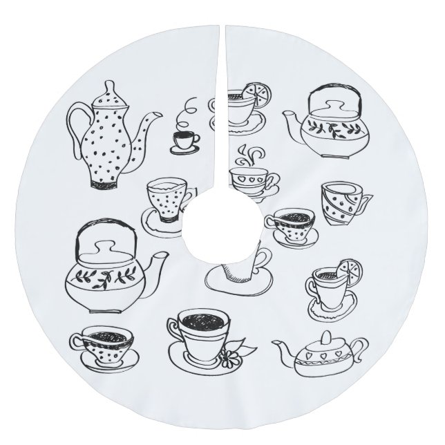 Tea Julgransmatta Borstad Polyester (Framsidan)