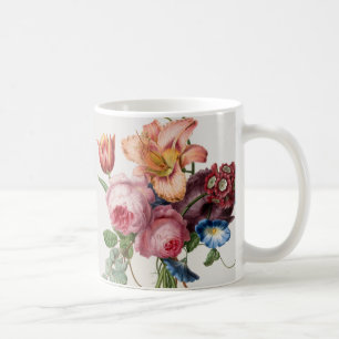 Tea, kaffe, Rosa Vår blommor Garden Bouquet C Kaffemugg