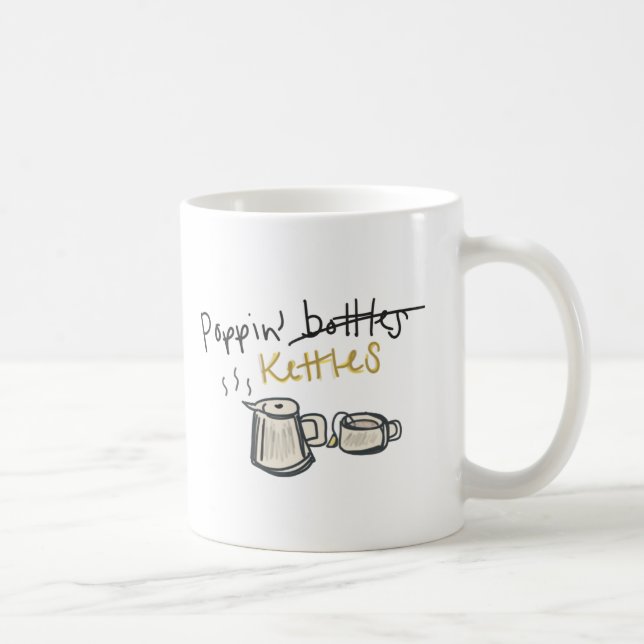 Tea Kettle Lover, Illustration Mug Gifts for Tea  Kaffemugg (Höger)